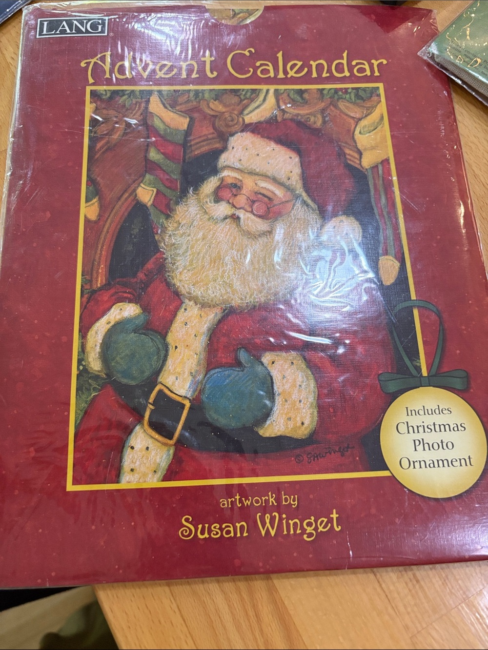 New LANG Susan Winget Red Santa Advent Calendar - Holiday Countdown